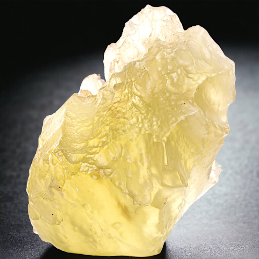 Tektite Del Deserto Libico Dorato - Pietra Sciolta 75-99 Carati